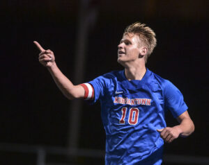 Caden Carpenter scores a hat trick to lead Morgantown High past Brooke in sectional tournament